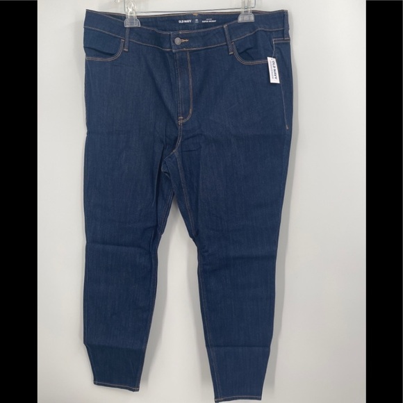 Old Navy Jeans Size Plus Sz 22 Long Super Skinny High Rise NWT - Picture 1 of 4